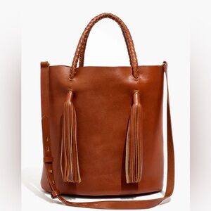 Tasseled Bucket Bag
